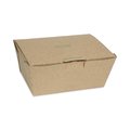 Pactiv Evergreen EarthChoice Tamper Evident OneBox Paper Box, 6.54 x 4.5 x 3.25, Kraft, PK160, 160PK NOB03KECTE